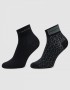 Calvin Klein 701224848-001  Ανδρικές Κάλτσες Κοντές Σετ 2 τεμ. με λογότυπο, ΜΑΥΡΟ
